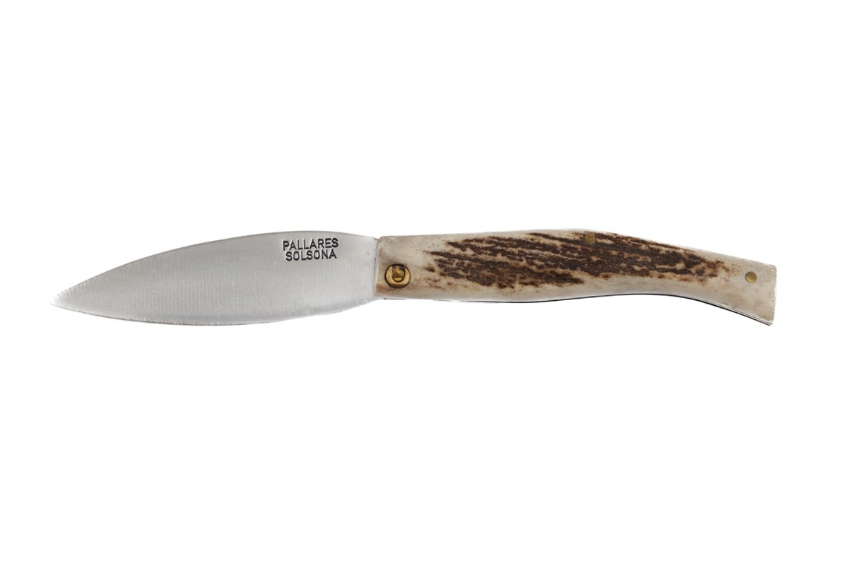 Couteau Pallarès Solsona modèle Busa en bois de cerf - acier carbone