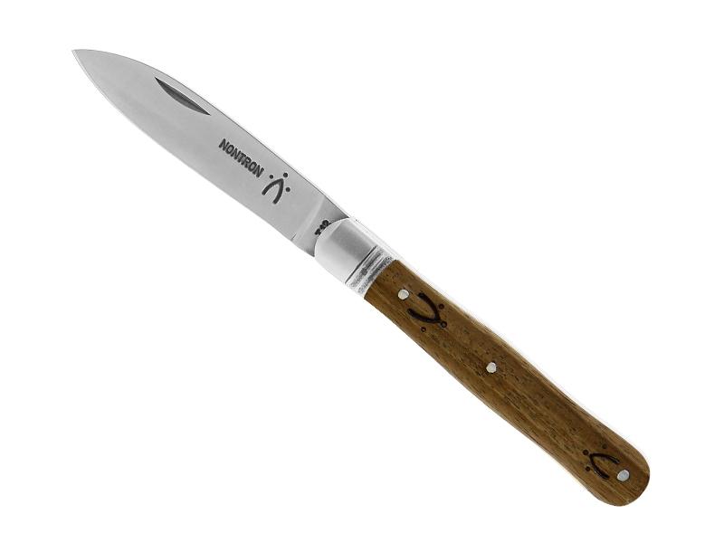 Couteau Violon Nontron PP - manche 10,5 cm noyer pyrogravé