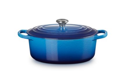 cocotte le creuset ovale signature 33 cm bleu azur