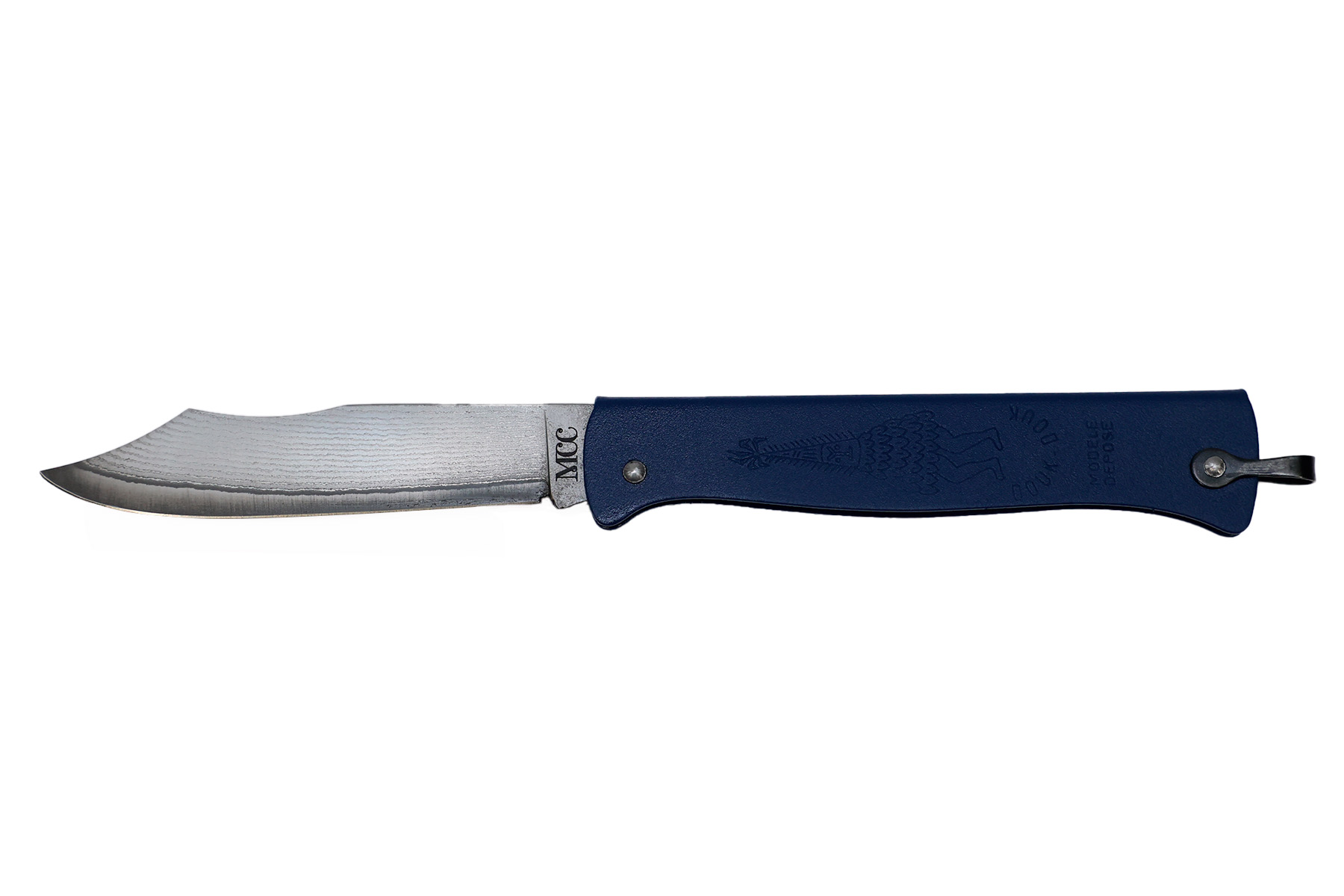 Couteau Douk-Douk de Cognet VG10 damas série limitée - Bleu