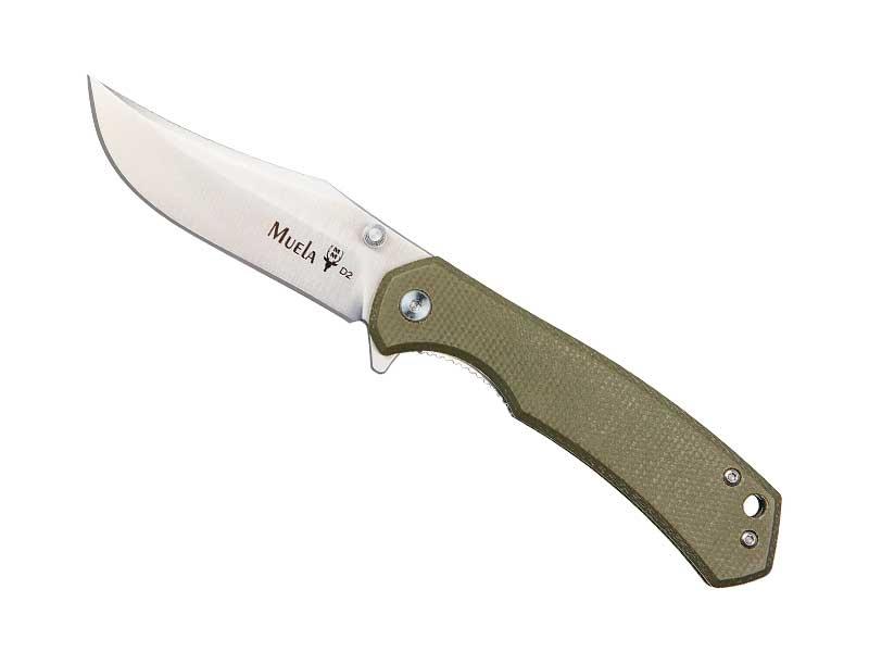 Couteau Muela Vibora - manche 10,5 cm G10 micarta vert