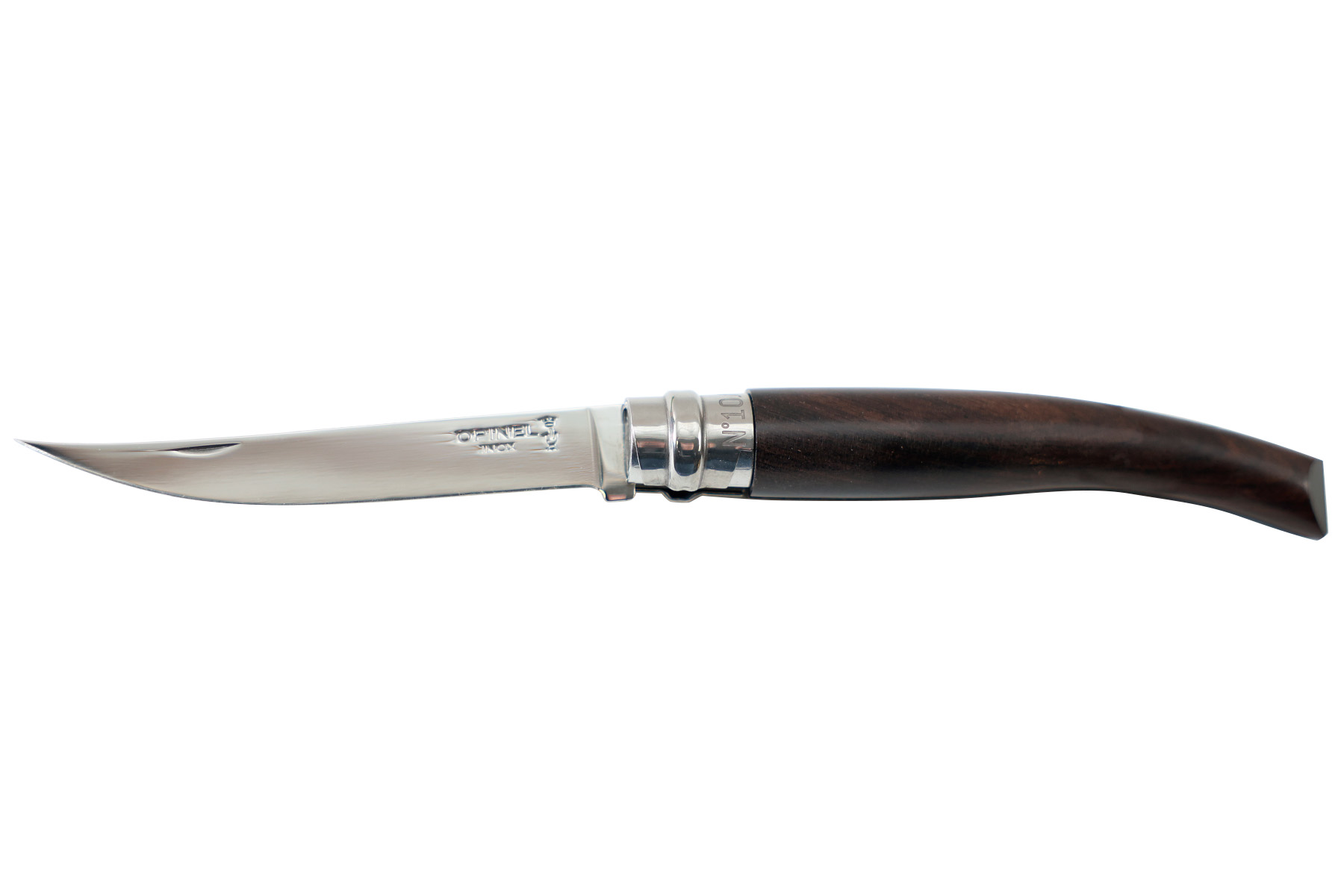 Couteau Opinel effilé n°10 ébène du Mozambique