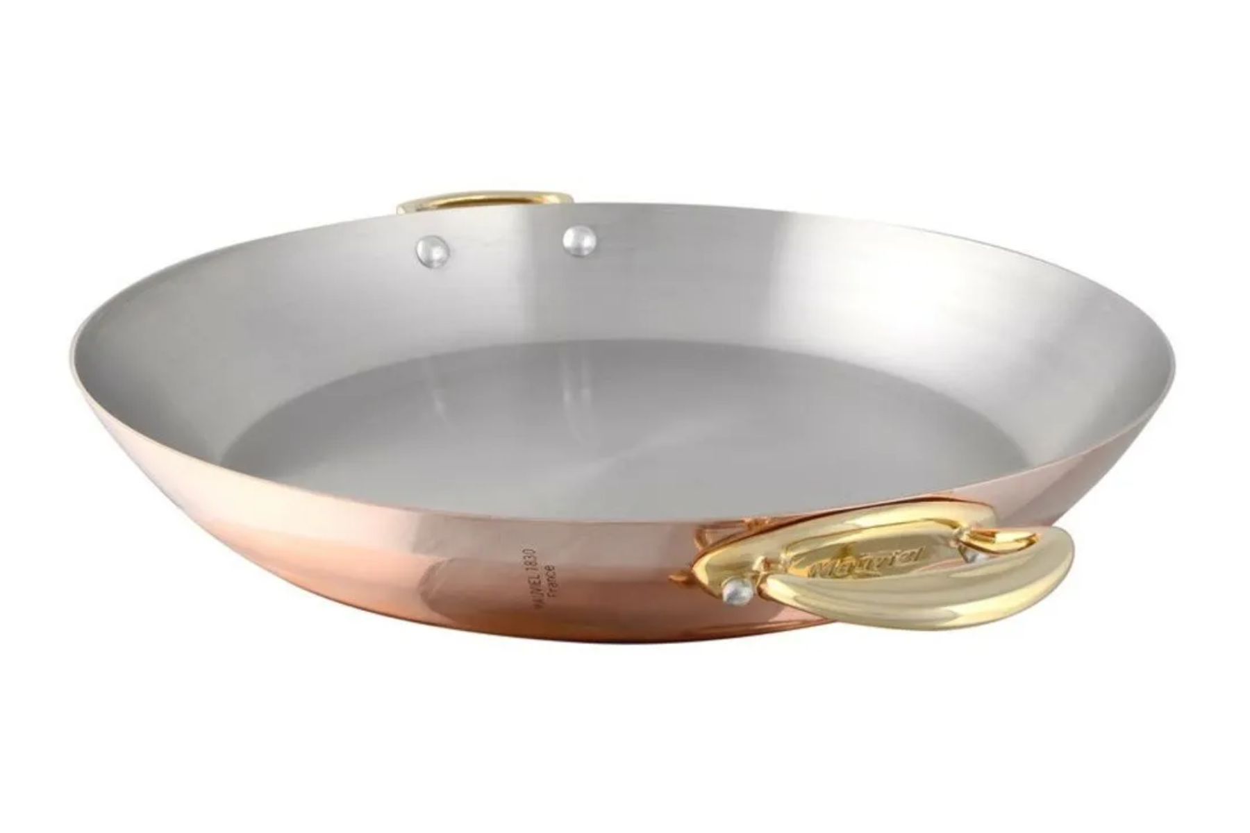 Plat rond Mauviel M'Héritage M'150b cuivre inox - 12 cm