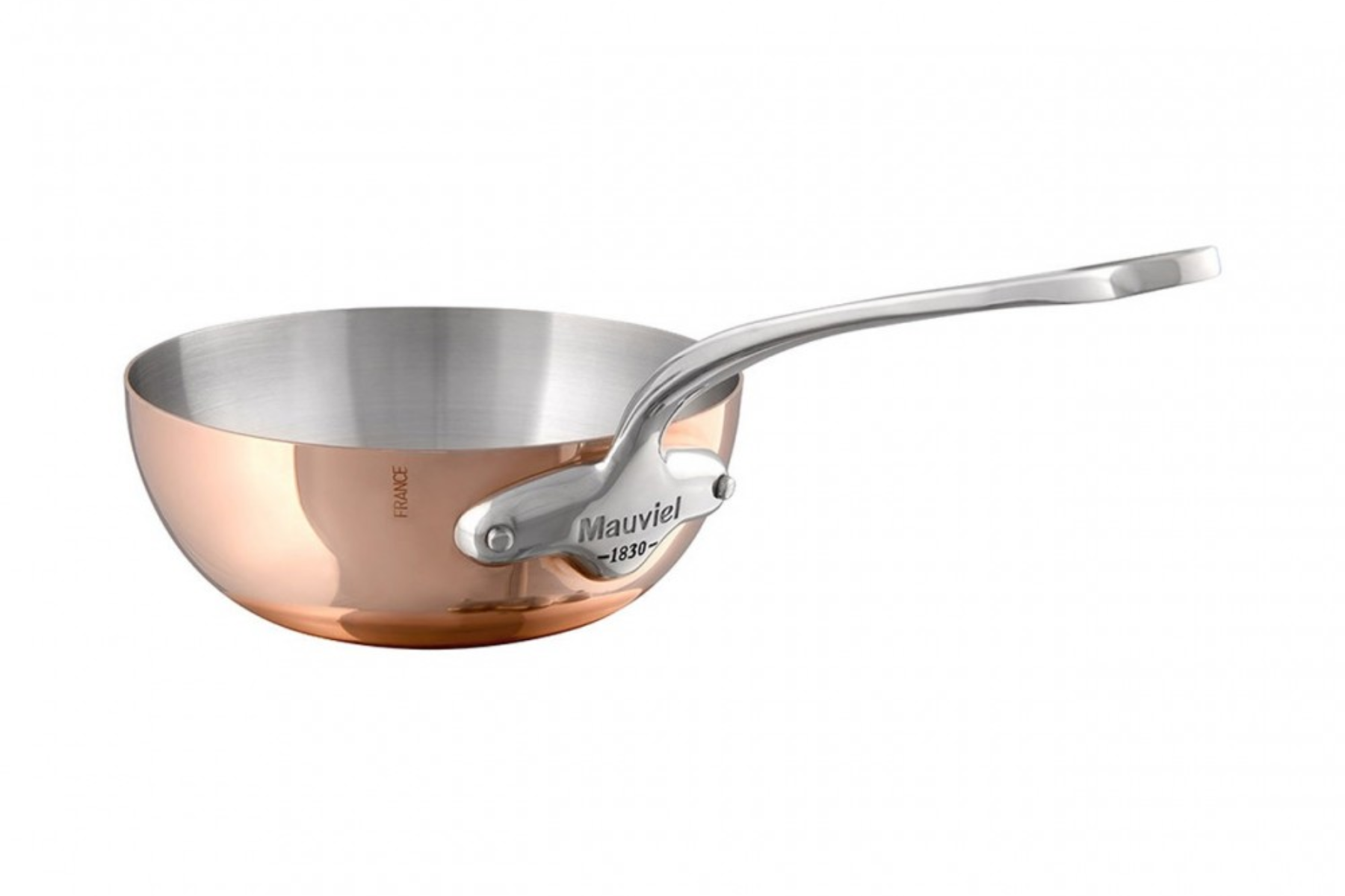 Sauteuse évasée bombée cuivre Mauviel M'Héritage M'150S - 16 cm