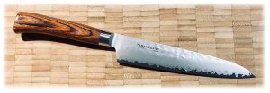 COUTEAU JAPONAIS DE CUISINE - TAMAHAGANE GAMME TSUBAME WOOD - UNIVERSEL 15 CM