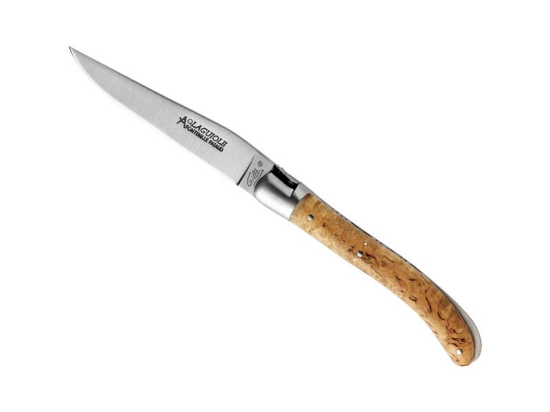 Couteau pliant Laguiole Gilles Fontenille Pataud Pocket - manche 10 cm bouleau