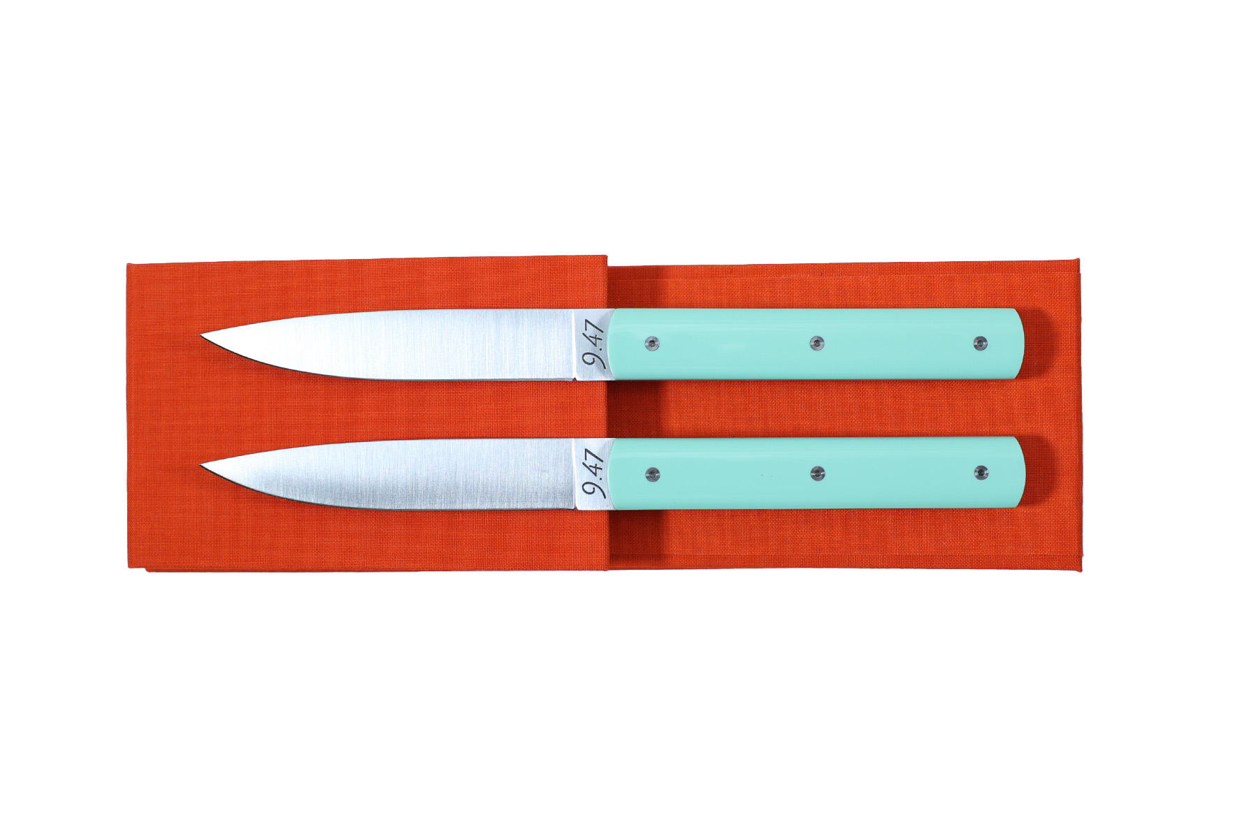 Coffret de 2 couteaux de table 9.47 Atelier Perceval - Vert pistache