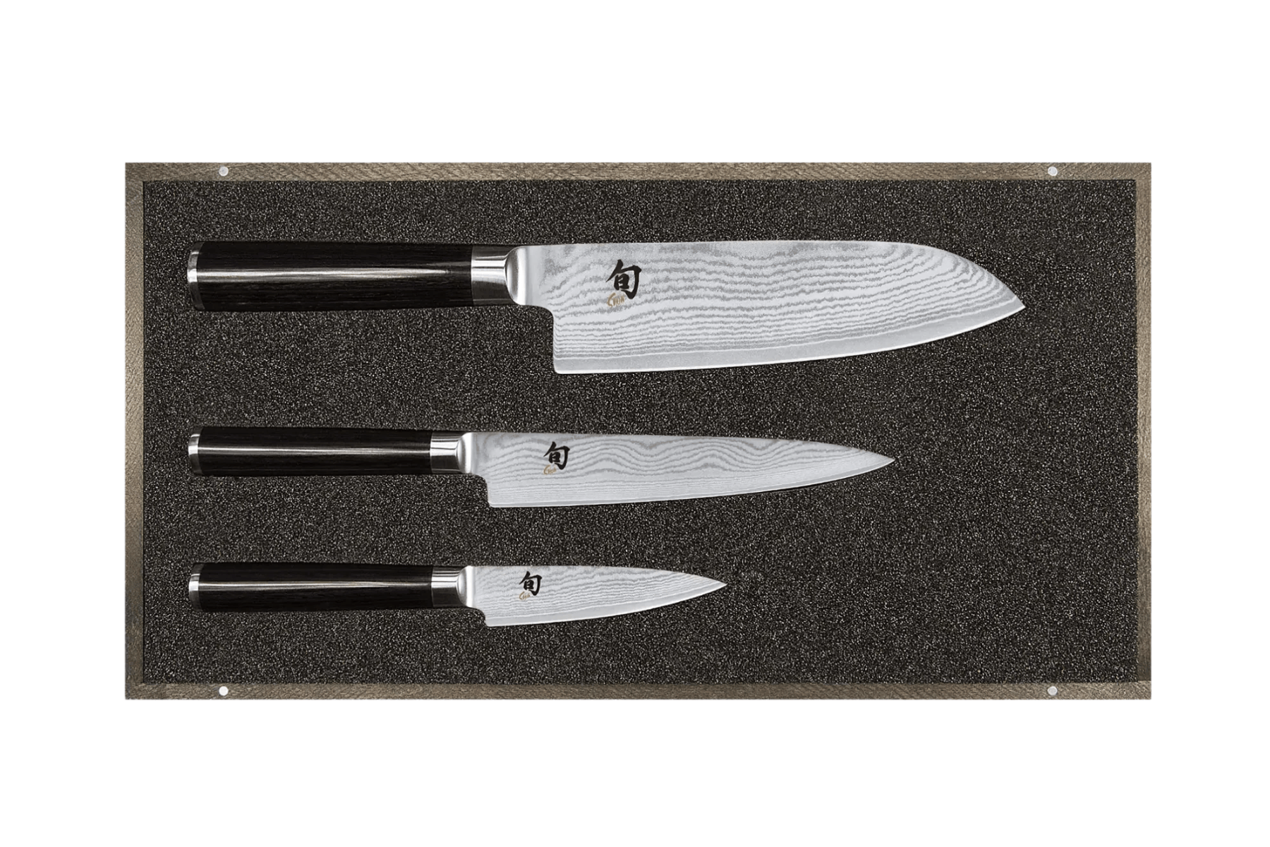 Coffret 3 couteaux japonais Kai Shun Classic - Couteaux japonais office, utilitaire et santoku