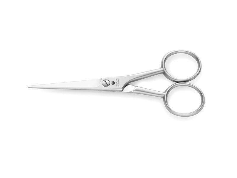 Ciseaux à moustache Dovo - 11 cm droits - inox satiné