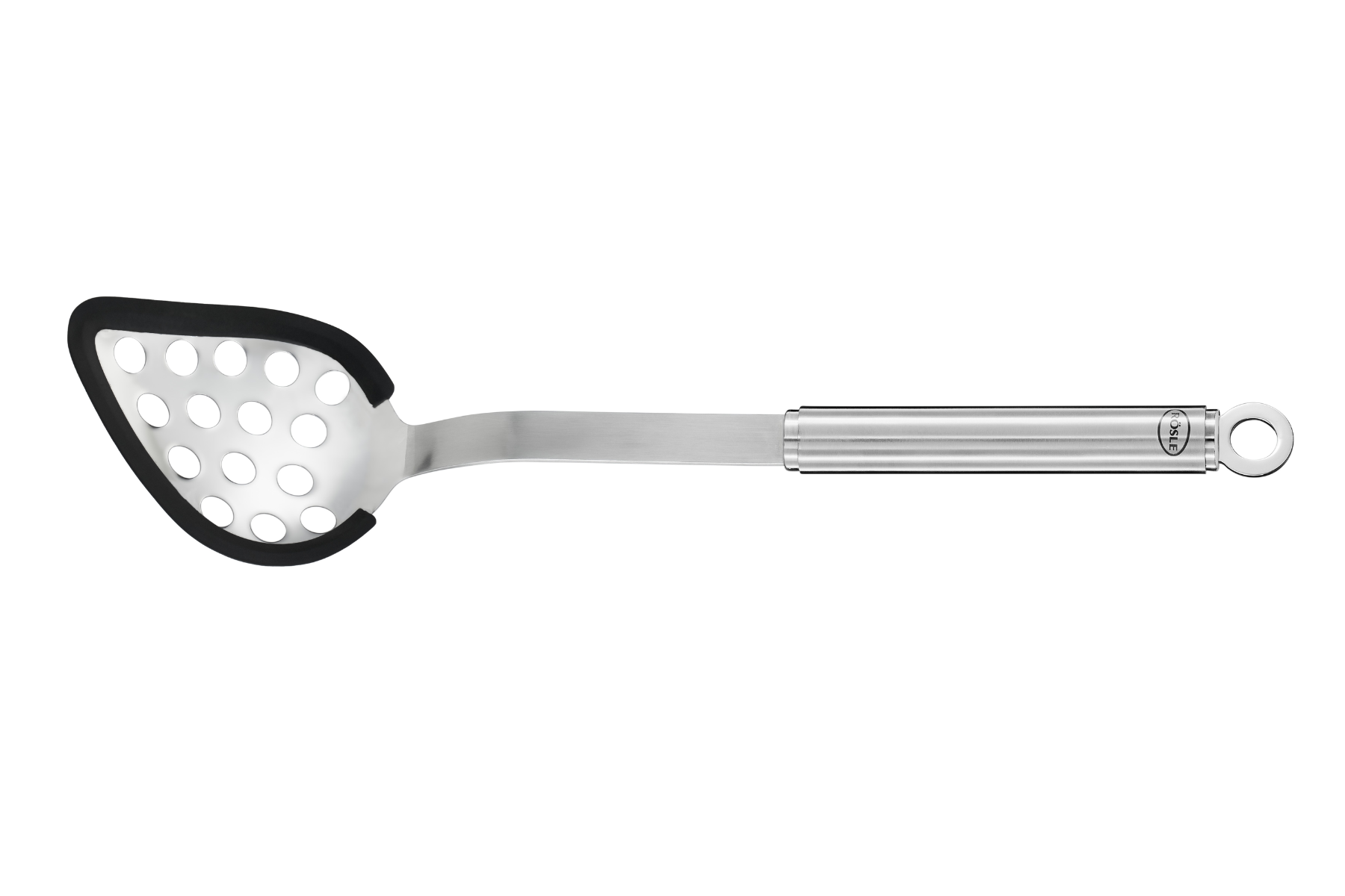 Cuillère multifonction en acier et silicone Rösle
