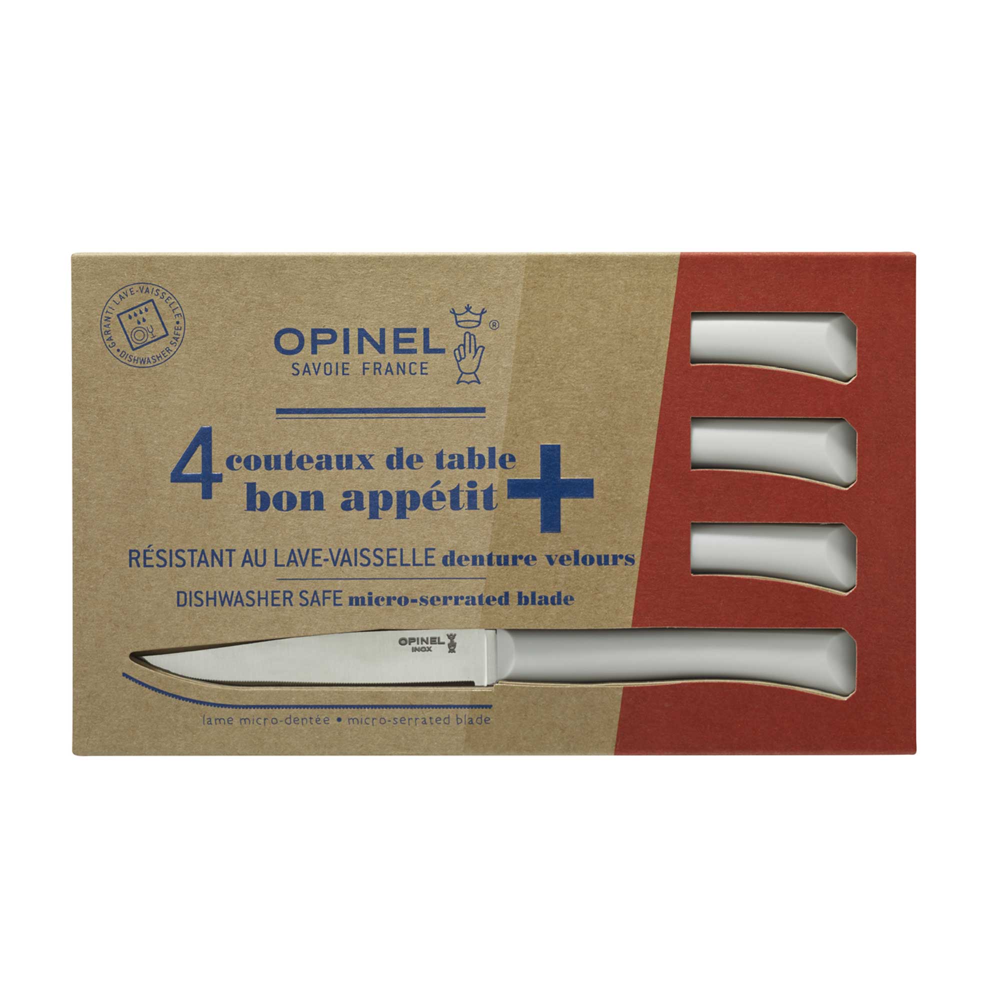 Coffret Opinel Bon Appétit nuage - 4 couteaux de table