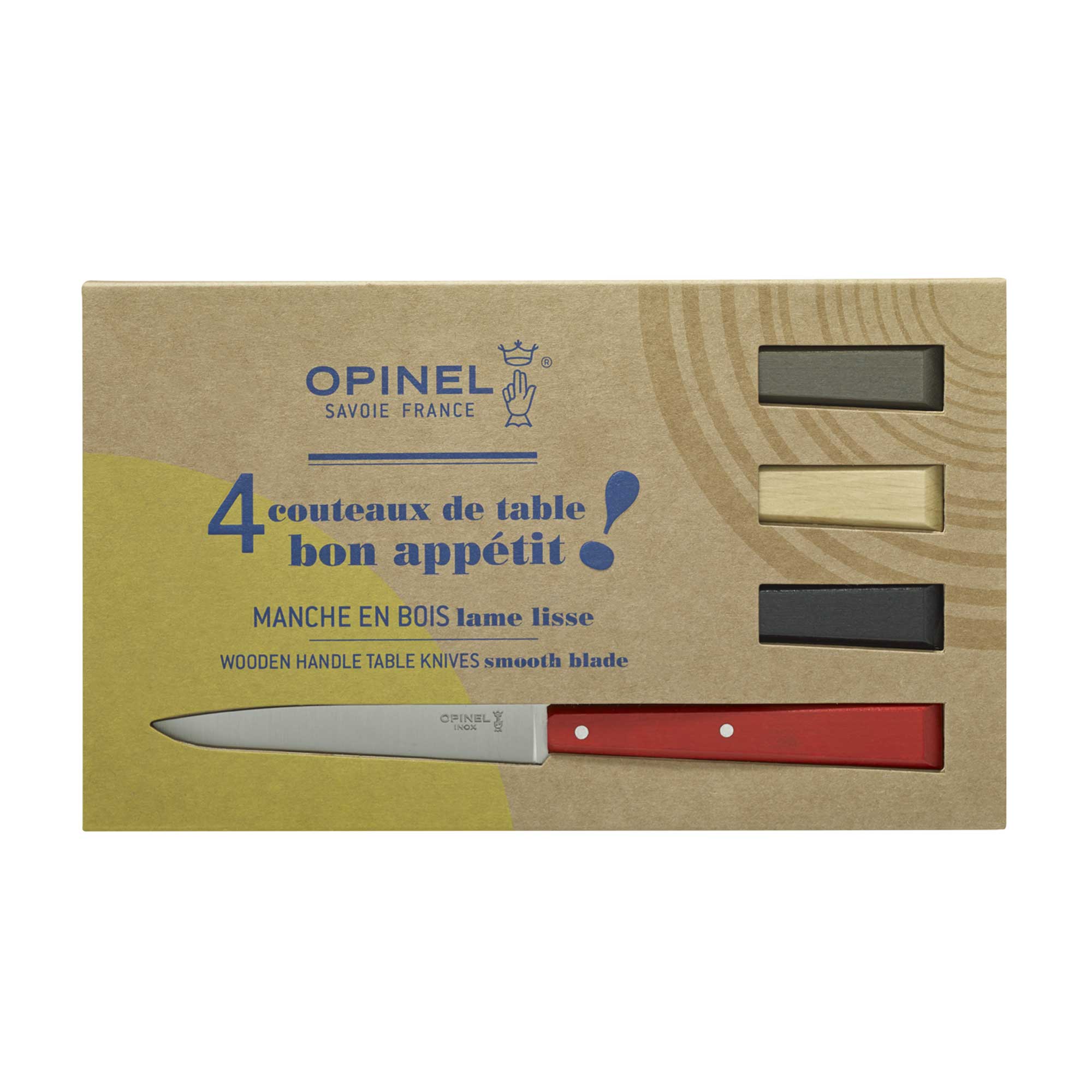 Coffret Opinel Bon Appétit Loft - 4 couteaux de table