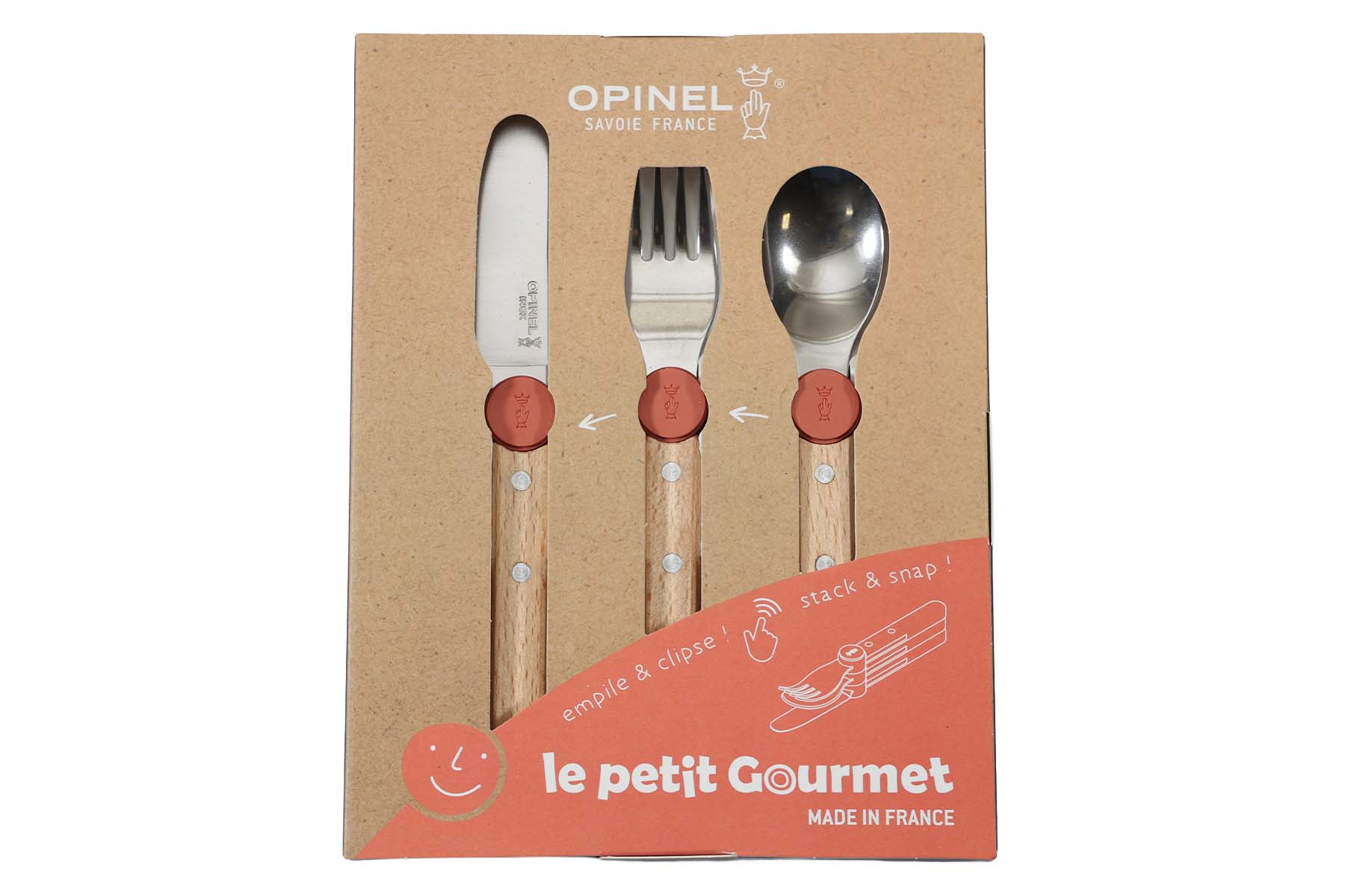 Coffret Opinel Le Petit Gourmet - corail