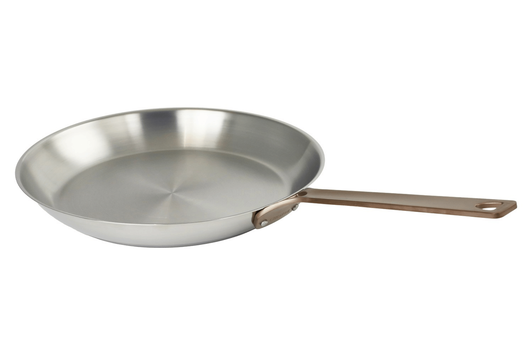 Poêle inox Cristel 1826 Bicentenaire poignée cuivrée - 24 cm