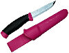 COUTEAU MORA COMPANION NOIR/ROSE INOX