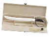 SABRE A CHAMPAGNE 40CM AVEC COFFRET EN BOIS FOX