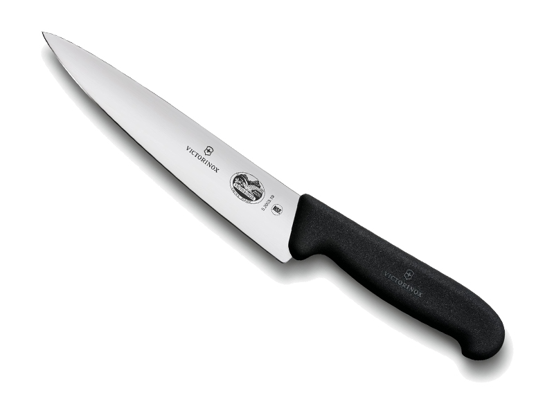 Couteau à émincer Victorinox lame 25 cm - Manche Fibrox noir