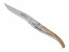 COUTEAU LAGUIOLE PAR CLAUDE DOZORME - LINER LOCK 11CM - OLIVIER