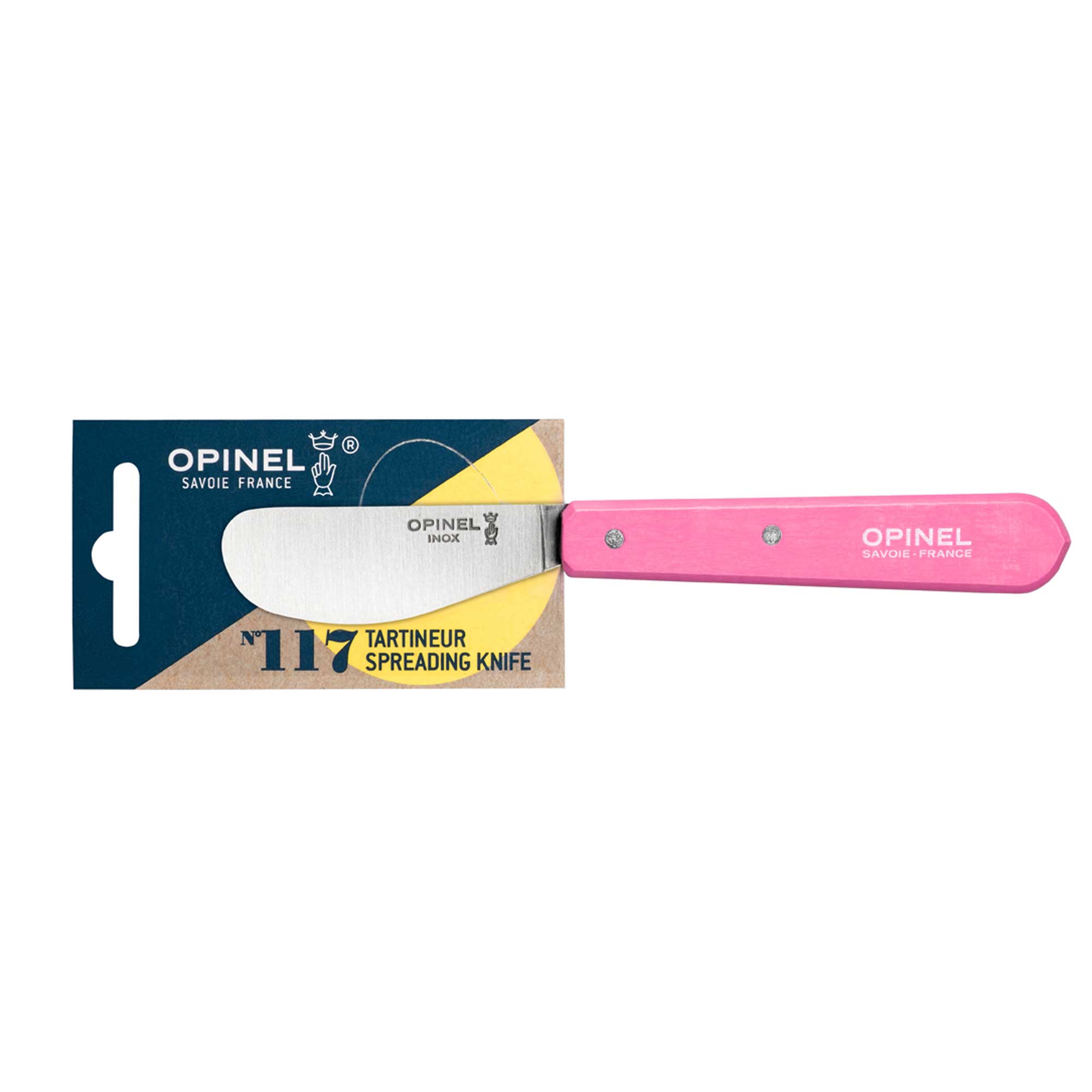 Couteau Opinel tartineur n°117 - fuchsia