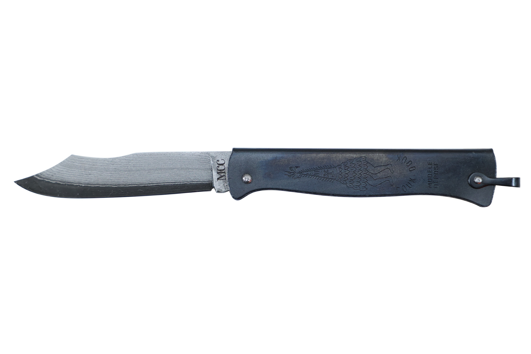 Couteau Douk-Douk de Cognet VG10 damas Bronze d'arme