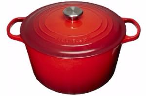 COCOTTE HAUTE EN FONTE LE CREUSET - CERISE 28 CM