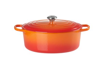 Cocotte ovale en fonte émaillée Le Creuset 33 cm volcanique