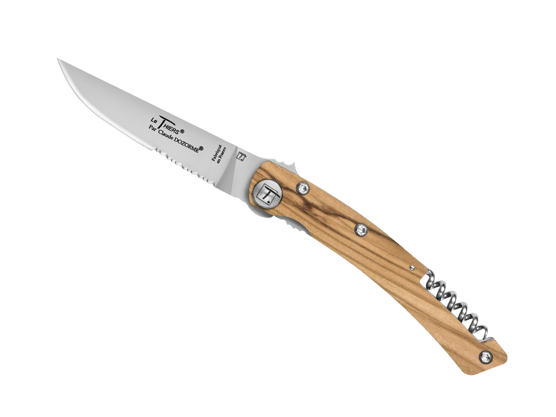 Couteau Le Thiers® Design C. Dozorme 2 pièces - manche 12 cm olivier
