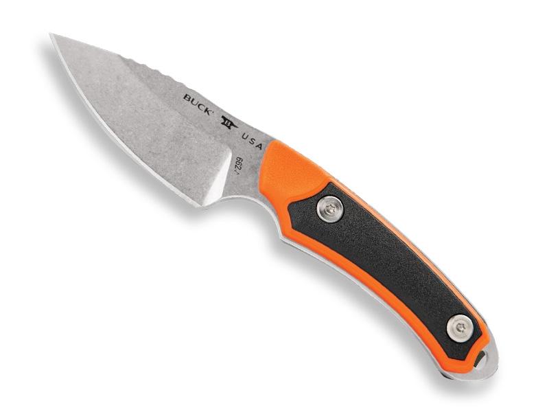 Poignard Buck Alpha Scout - lame 7,5 cm - manche orange et noir