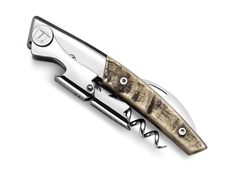 Couteau sommelier Le Thiers C. Dozorme 3 pièces - manche 13 cm corne de bélier