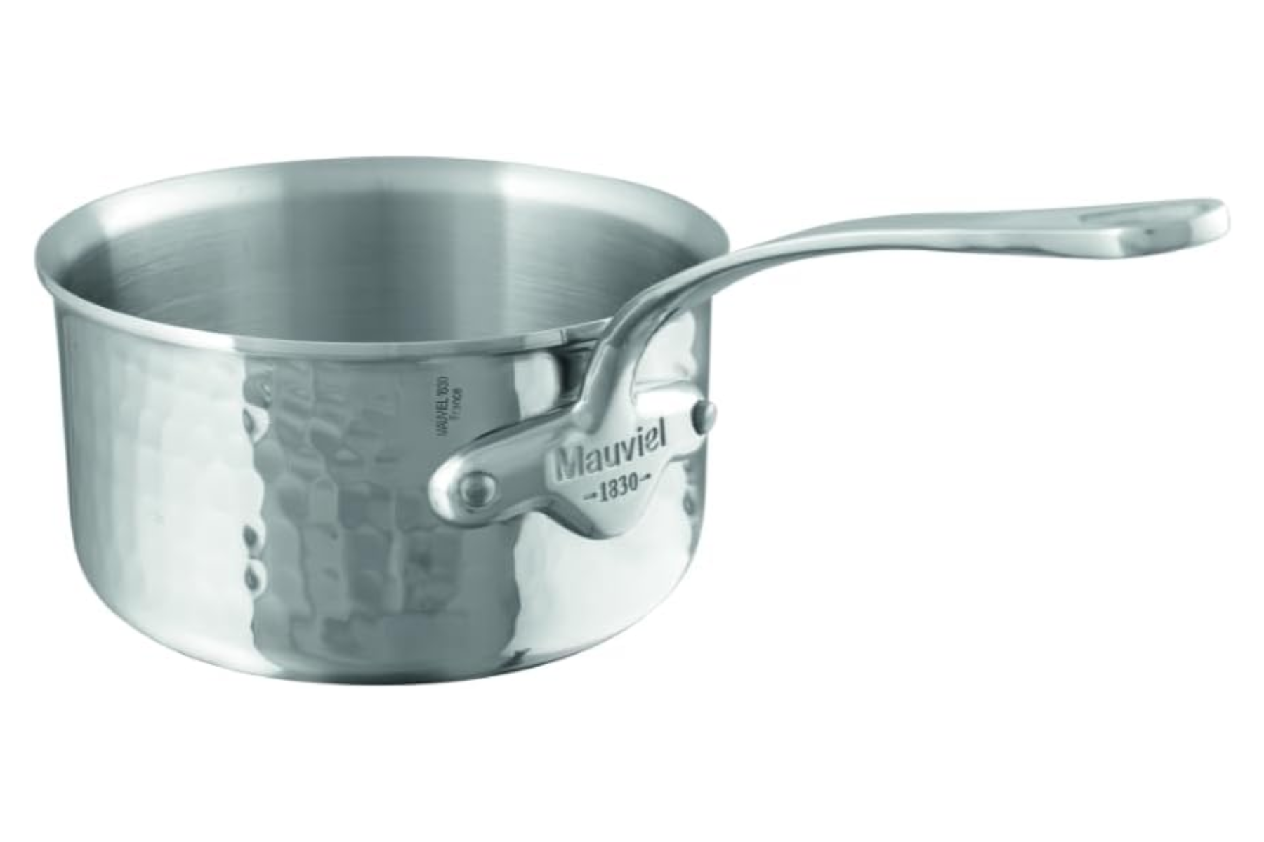 Casserole Mauviel M'Elite inox martelé 18 cm - manche inox