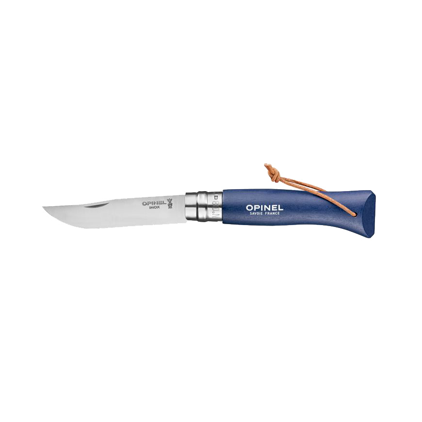 Couteau Opinel n°08 baroudeur - bleu foncé