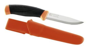 COUTEAU MORA COMPANION F NOIR/ORANGE INOX - CAMILLE & PIERRE-ANTOINE