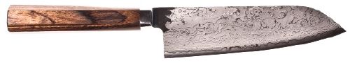 COUTEAU JAPONAIS DE CUISINE TAKAMURA GAMME HANA DAMASCUS HSPS SANTOKU 16,5 CM