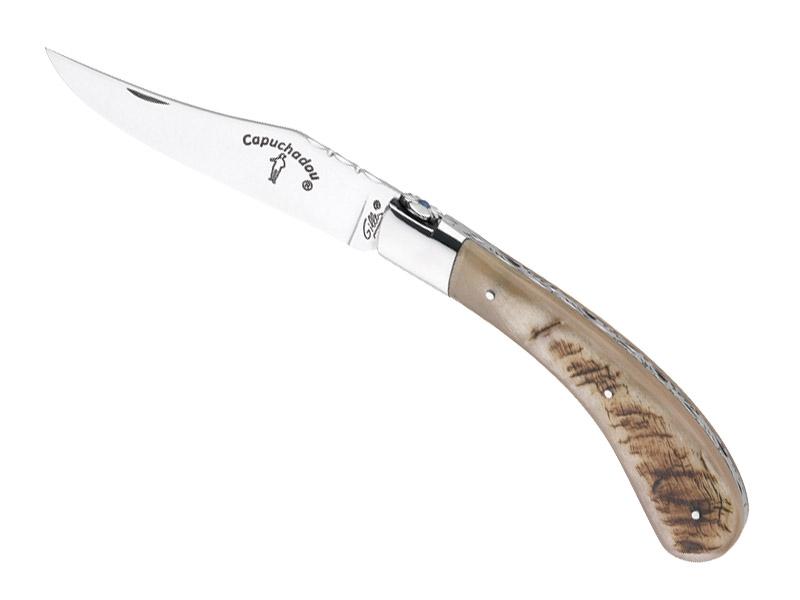Couteau pliant Le Capuchadou Fontenille-Pataud - manche 12 cm corne de bélier