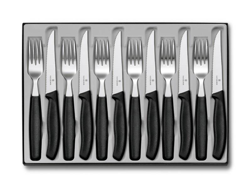 Ménagère 12 pièces Victorinox Swiss Classic Steak noir