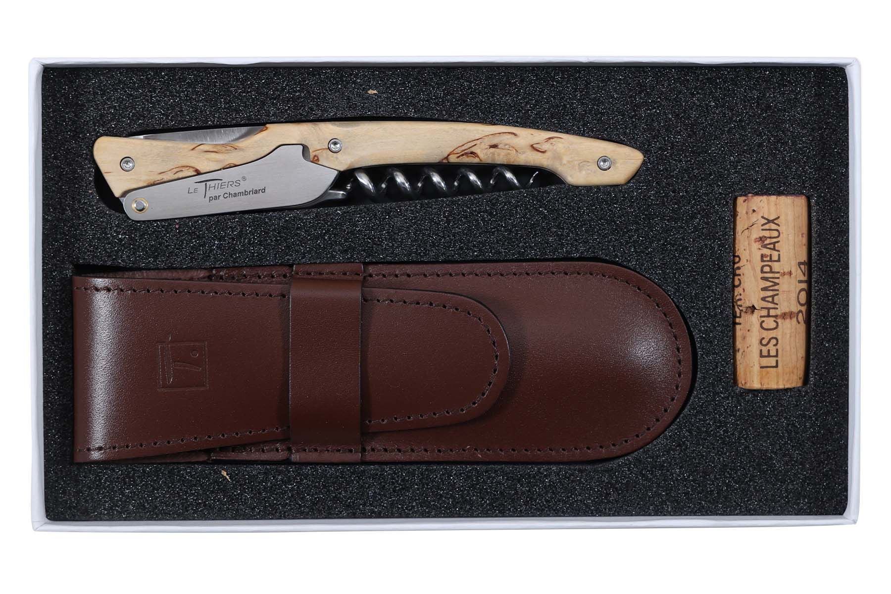 Couteau sommelier Paulée le Thiers en bouleau par Chambriard