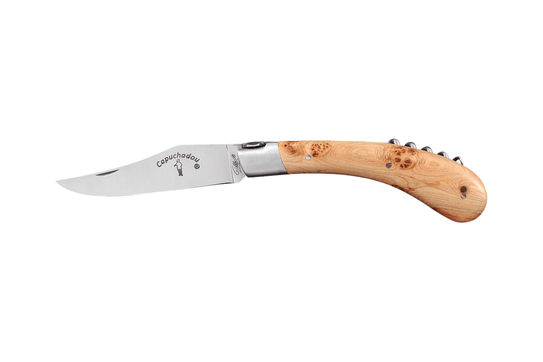 Couteau Le Capuchadou  Fontenille Pataud 2 pièces - manche 12 cm genévrier