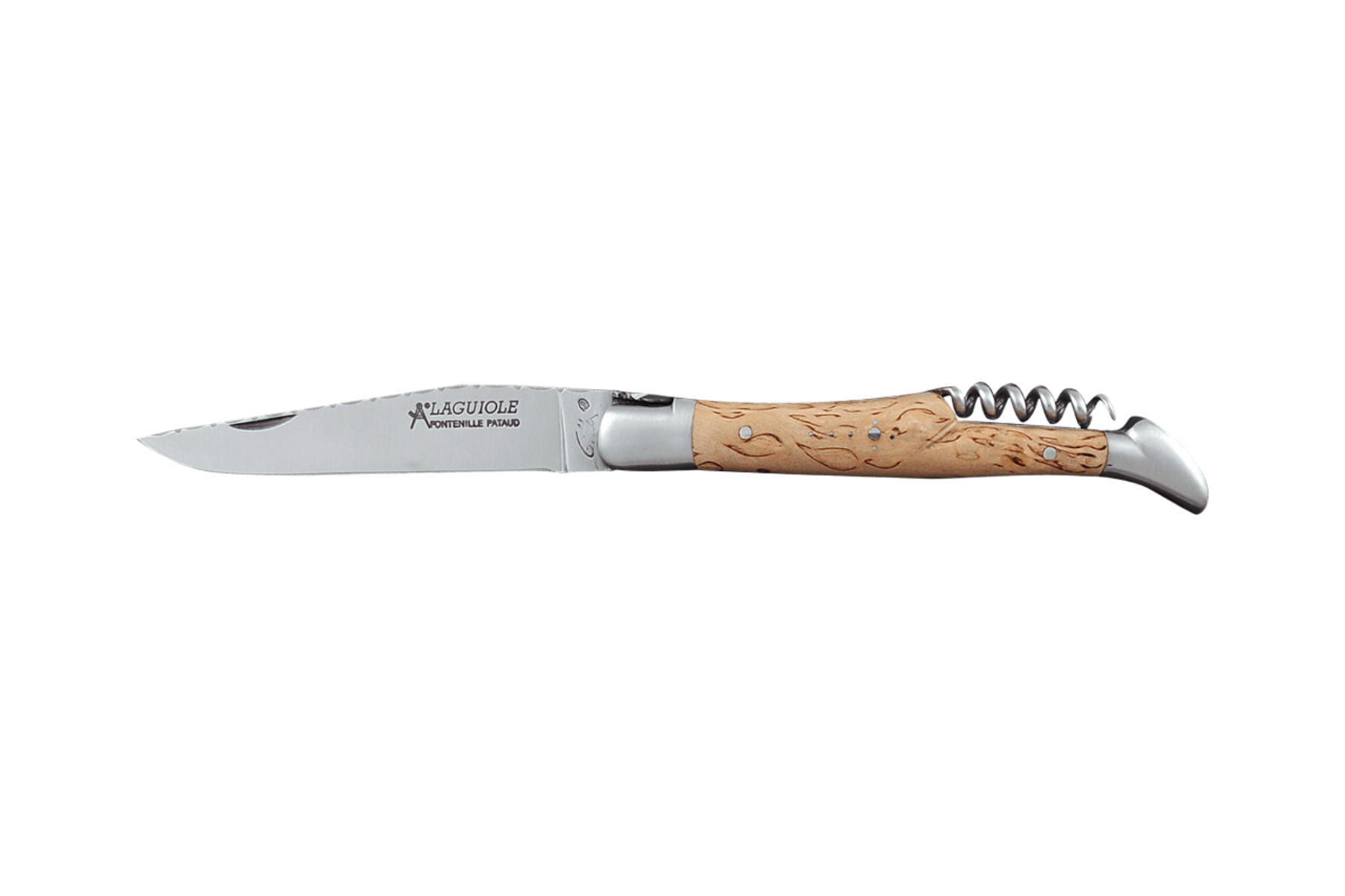 Couteau Laguiole Gilles Fontenille Pataud Tradition 2 pièces - manche 12 cm bouleau