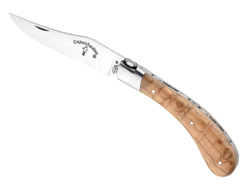 Couteau Le Capuchadou  Fontenille-Pataud - manche 10 cm olivier