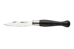 Couteau Nontron N° 25 N - manche boule 12 cm ébène