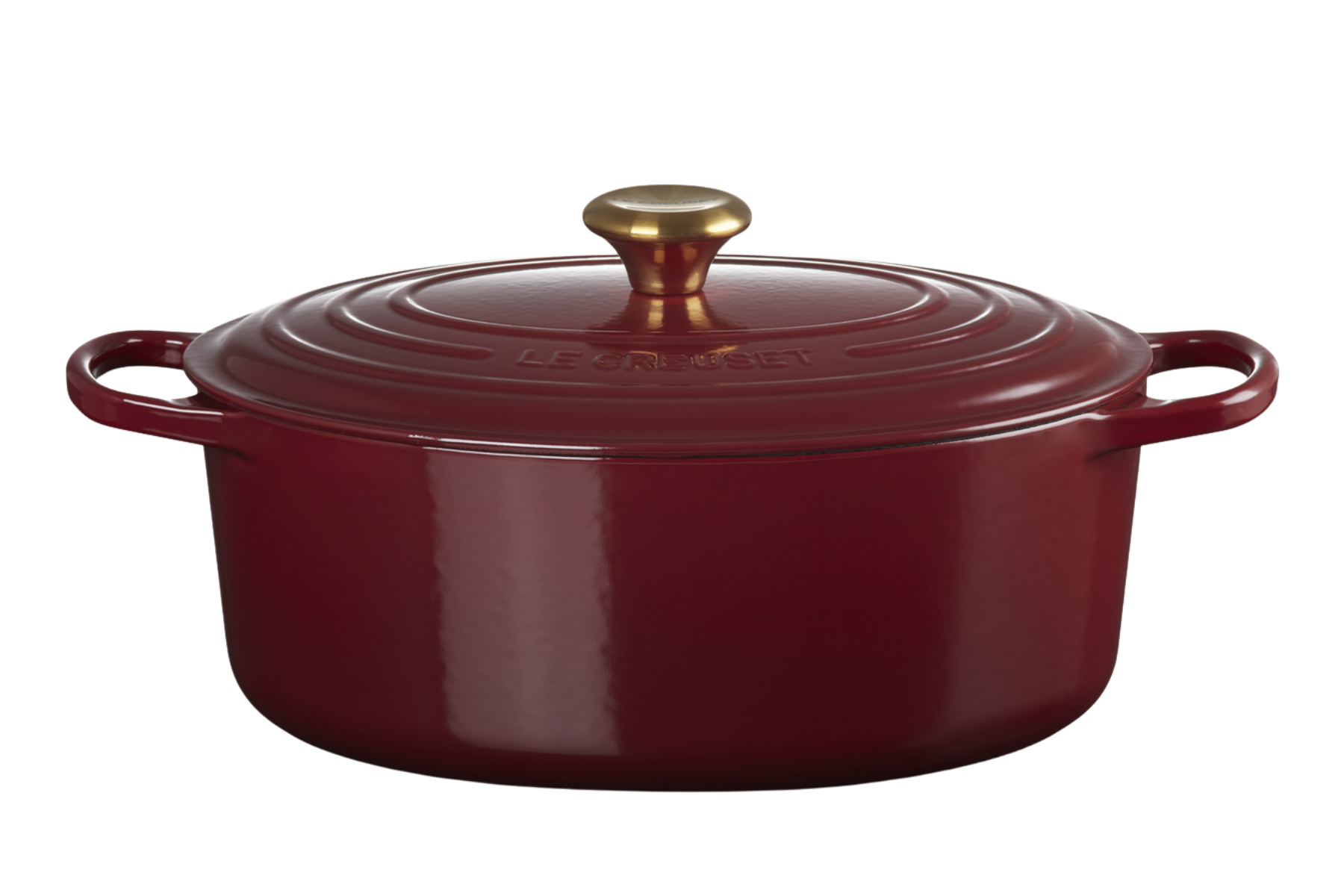 Cocotte en fonte Le Creuset ovale Garnet - 31 cm