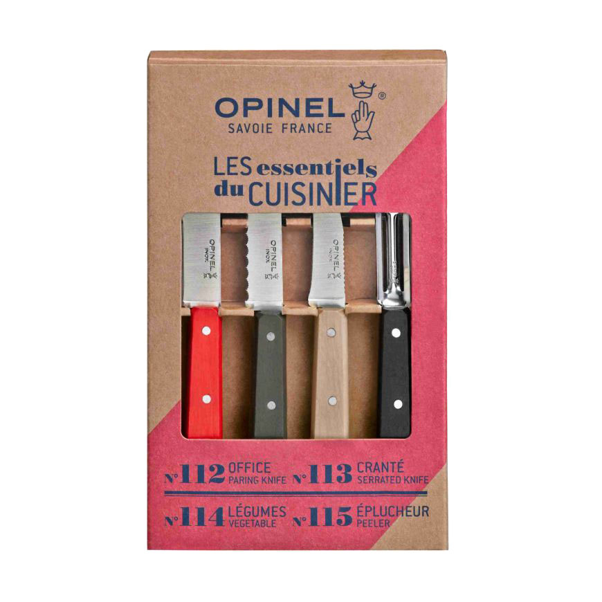 Coffret Opinel Les essentiels du cuisinier Loft - 4 couteaux