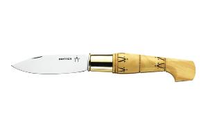 Couteau Nontron - manche sabot 13,5 cm buis pyrogravé