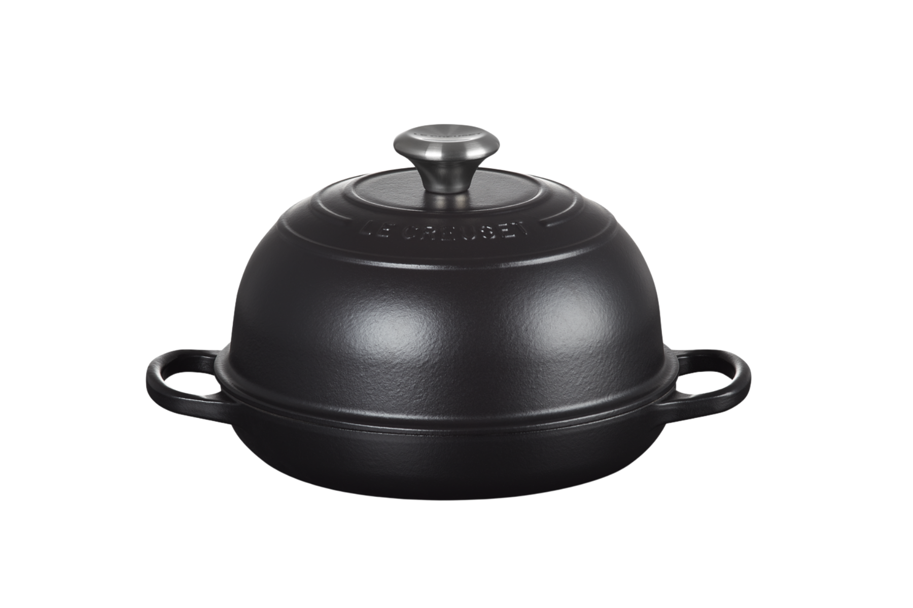Cocotte à pain 24 cm en fonte émaillée Le Creuset noir mat