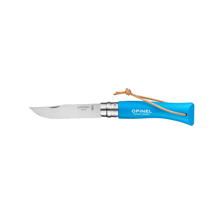Couteau Opinel n°07 baroudeur - bleu cyan
