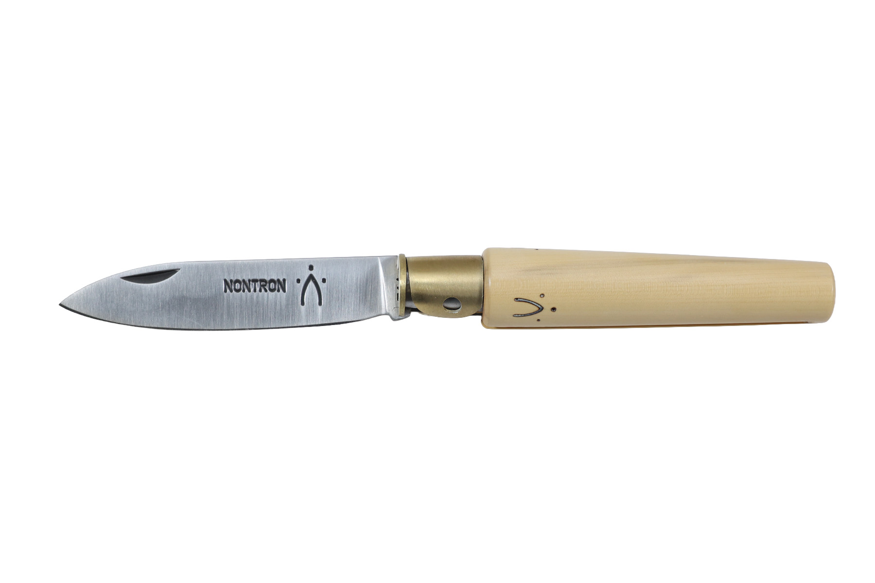 Couteau Nontron modèle Petit Duc sans plume buis - 9 cm