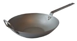 MAUVIEL M'STEEL WOK FER NATUREL Ø30 CM