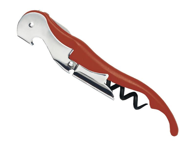 Sommelier Pulltap's 3 pièces - manche 12 cm rouge