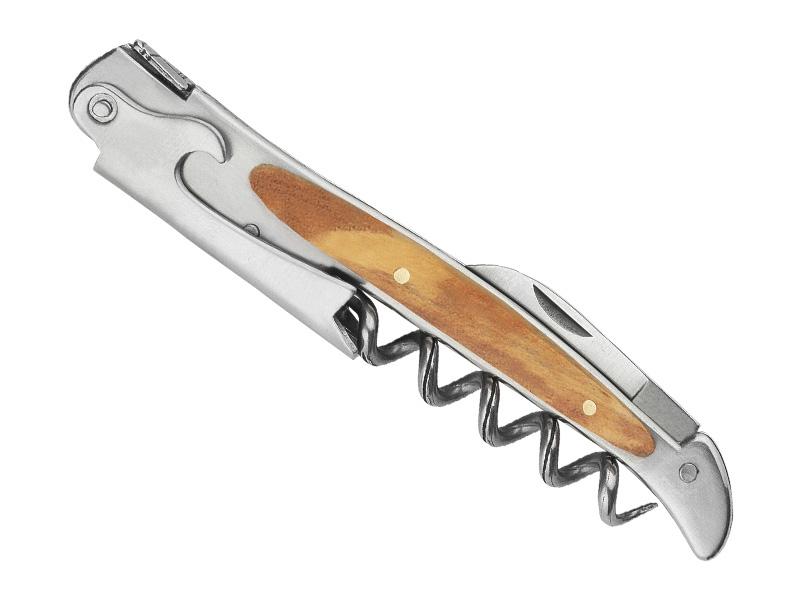 Couteau sommelier Laguiole G. David Arbalète 3 pièces - Manche 12 cm olivier