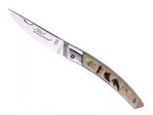 CLAUDE DOZORME - COUTEAU PLIANT LE THIERS "RLT 693" - 12 CM CORNE DE BELIER